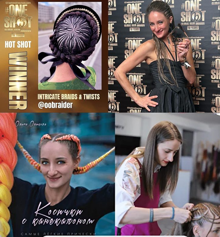 Ольга Оликова на OneShot Hair Awards, её победная причёска, её книга и Ольга на занятии
